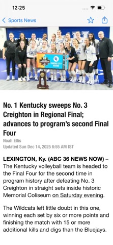 ABC36 iPhone screenshot