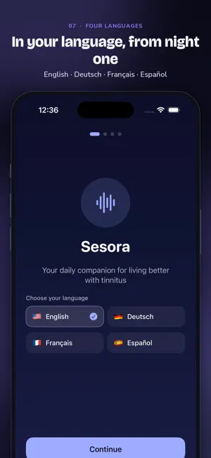 Sesora: Tinnitus Relief Sounds screenshot 4