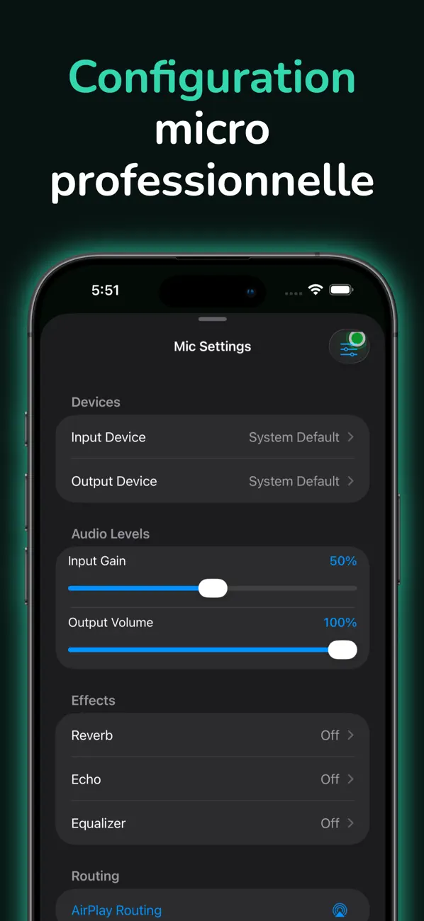Screenshot #2 pour Micro virtuel - Enceinte
