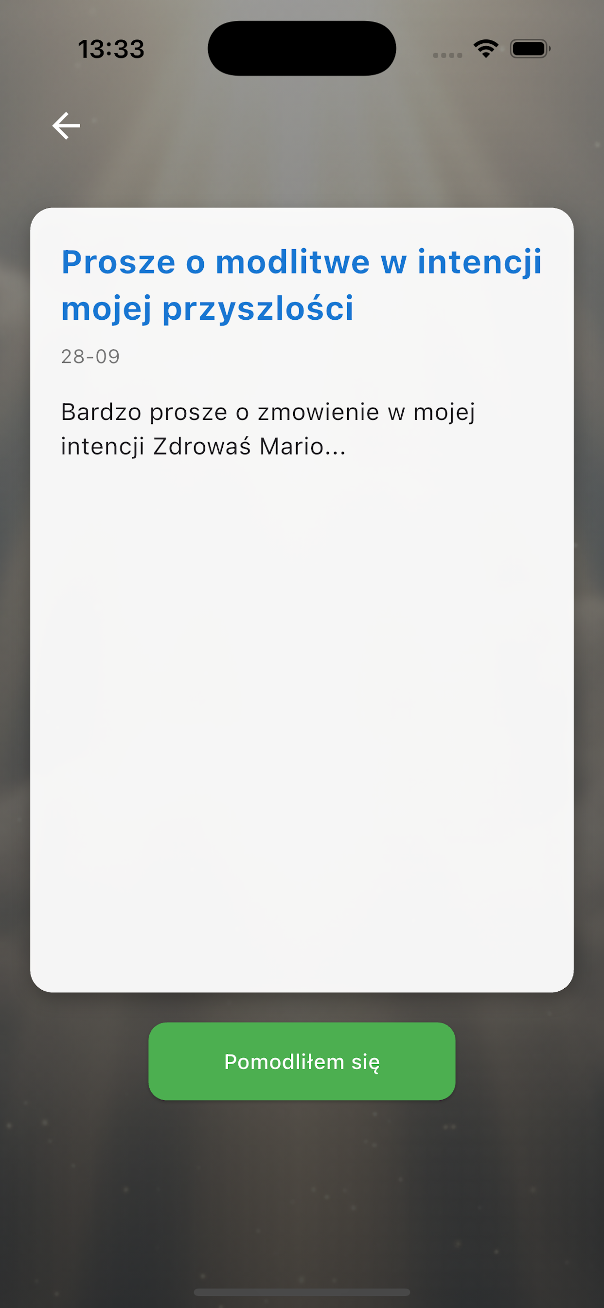 Modlit - intencje i modlitwa