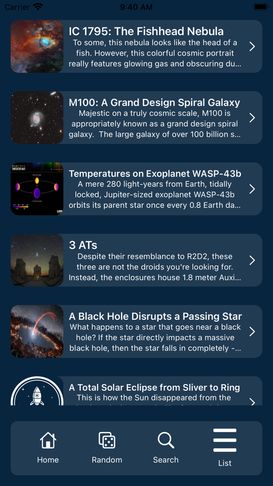 #5. AstroPic - APOD (iOS) 由: Ron Tabachnik