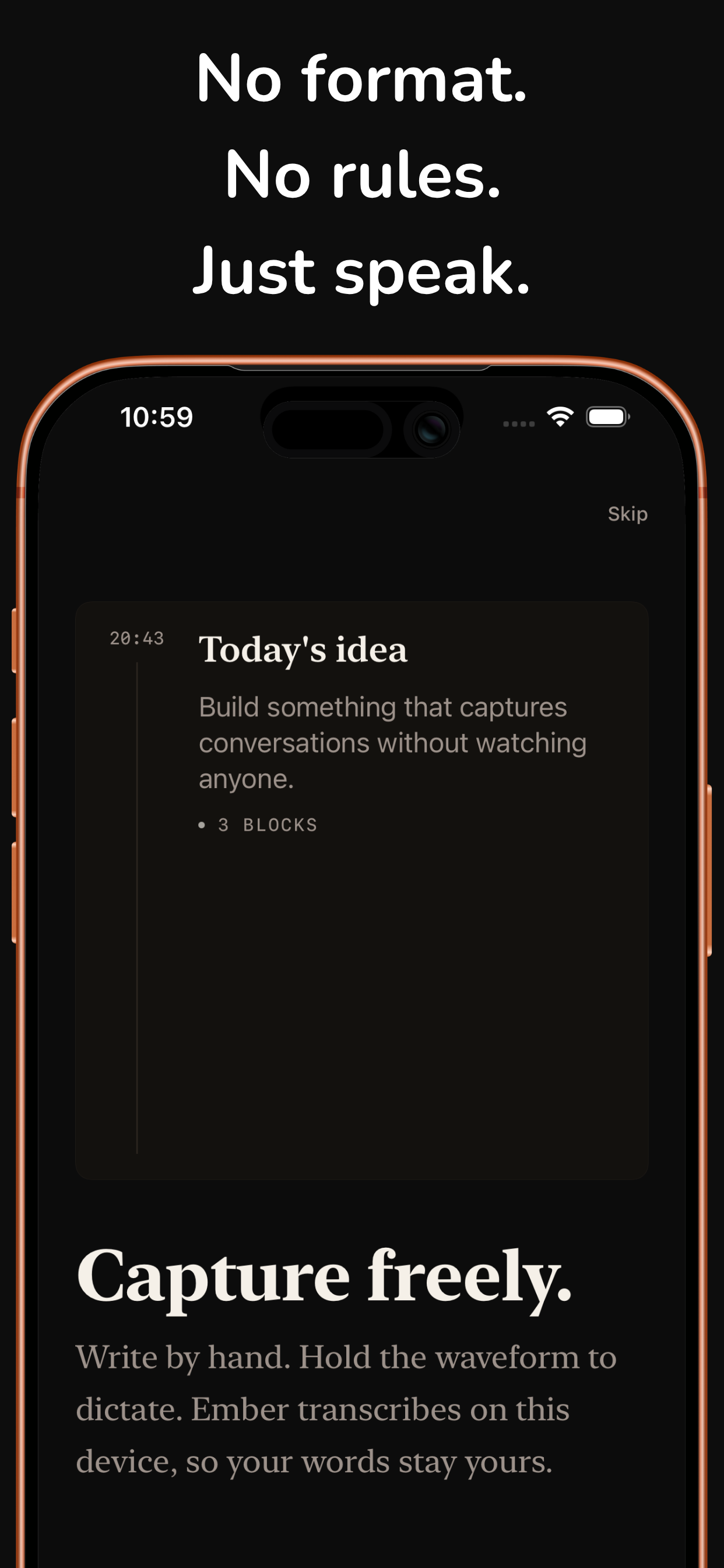 Ember: Private AI Journal