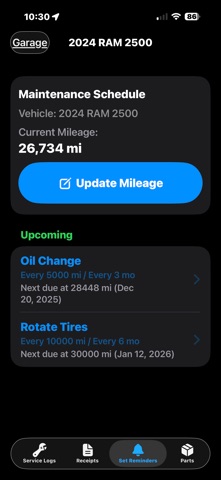 DIY Maintenance screenshot