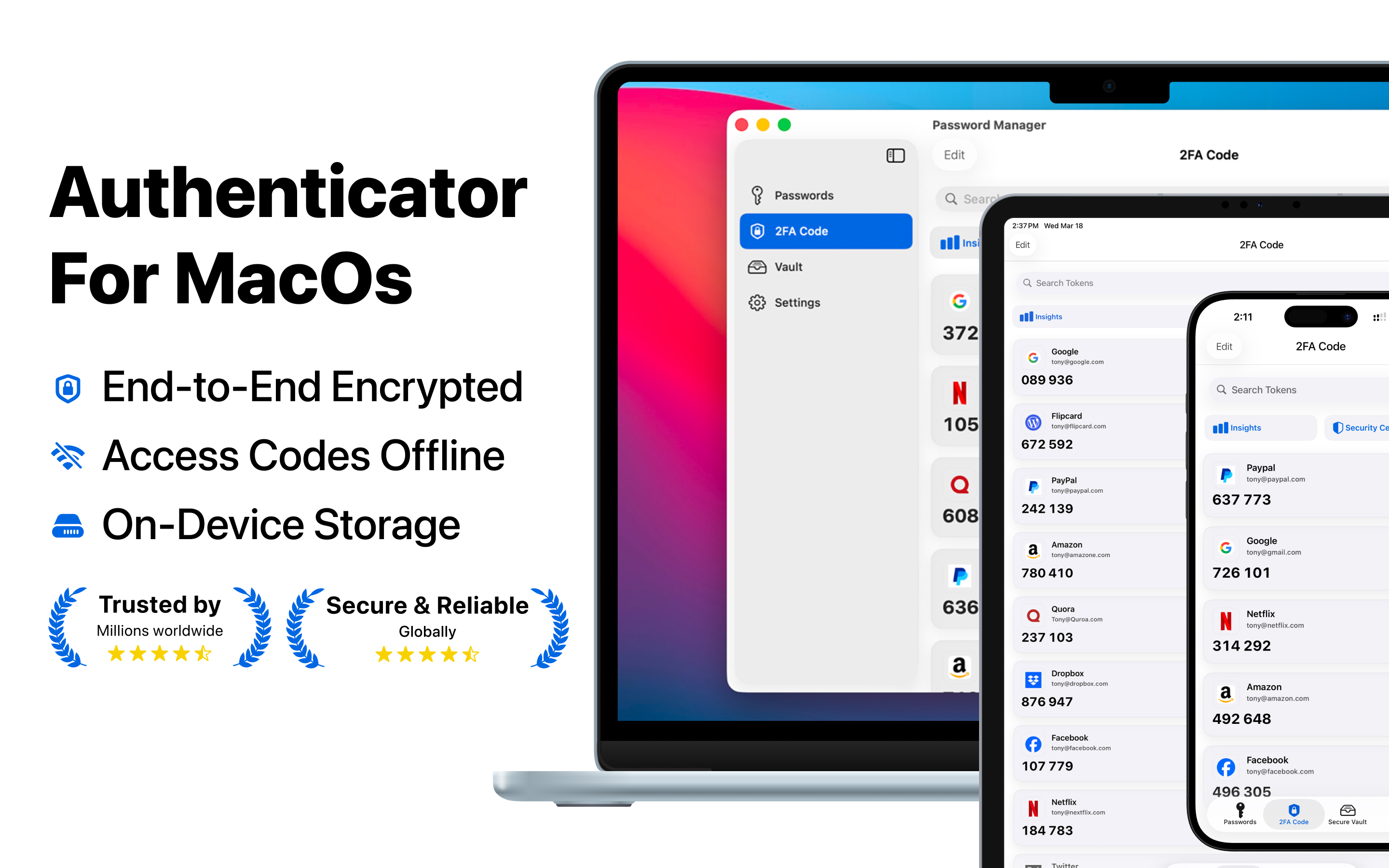 Authenticator • Secure 2FA