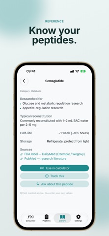 Peptra: Peptide Calculator Screenshot 5 of 6
