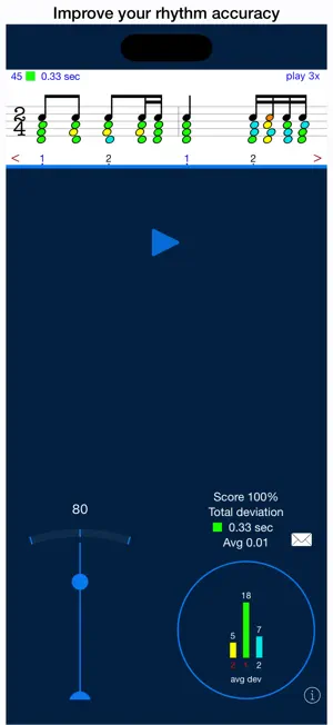 Rhythm Sight Reading Trainer screenshot 2