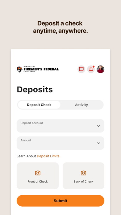 New Orleans Firemen's FCU Screenshot