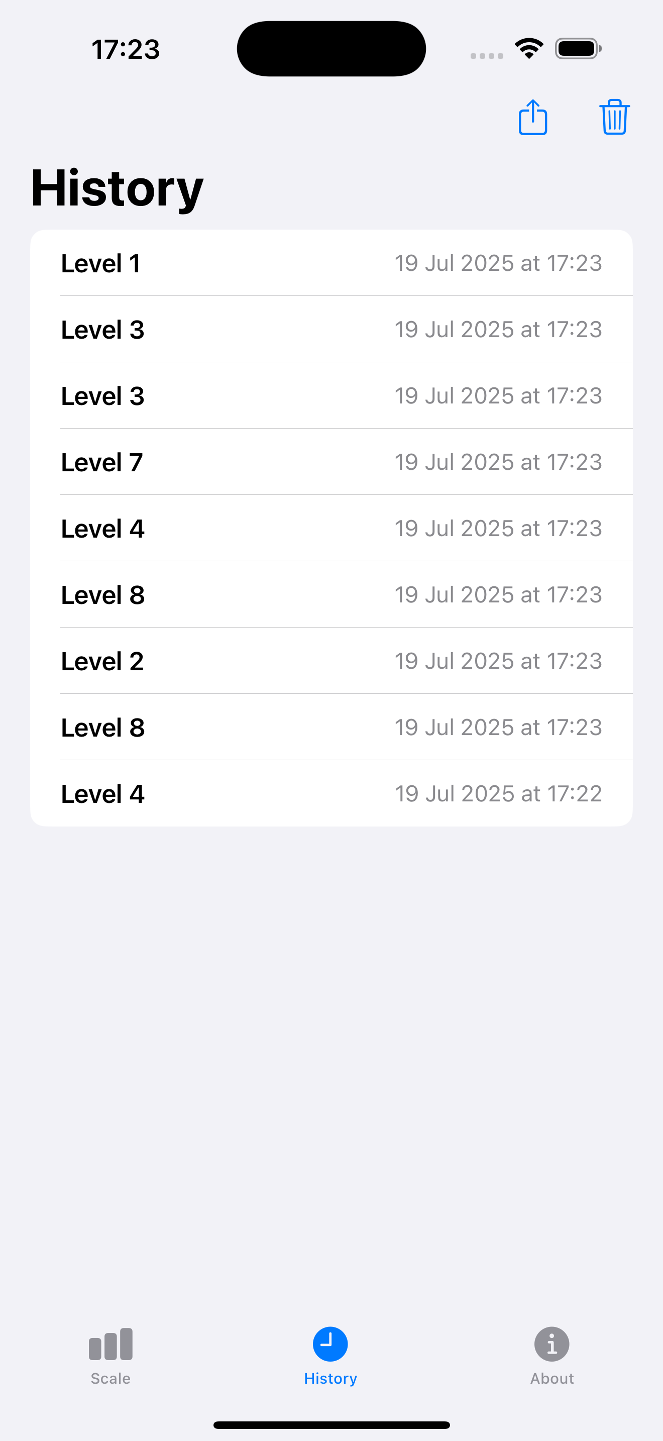 Algometer App screenshot 3