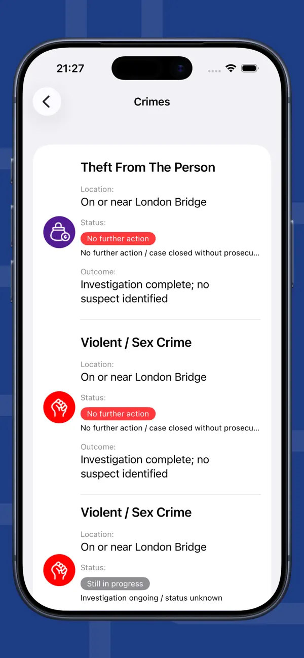 Screenshot #3 pour Crime Map Watch UK