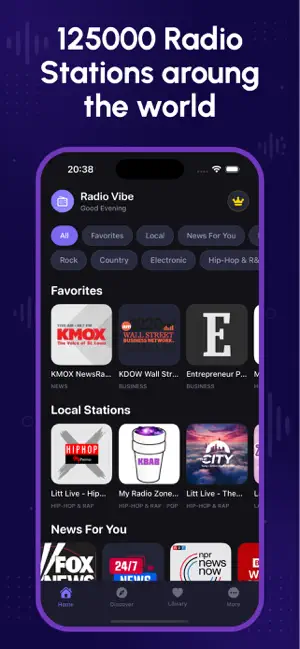 Radio Vibe: Live FM & Music screenshot 2