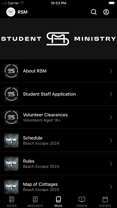 Riverside Student Ministry Screenshot