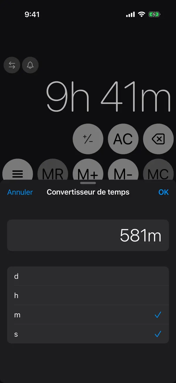 Screenshot #2 pour Calculateur de temps ×