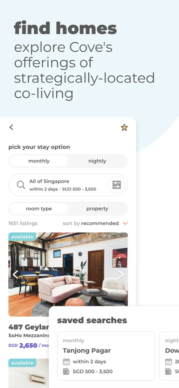 Screenshot #3 pour Cove: Co-living & Apartments