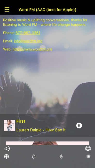 WordFM iPhone screenshot 4 - Entertainment app