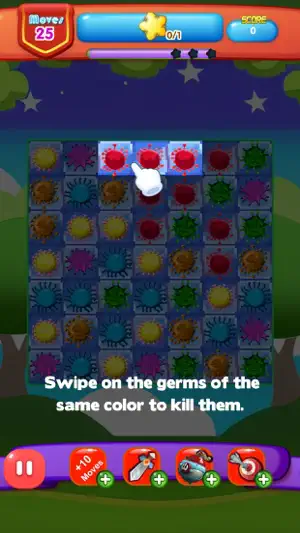 Germ Crush: Match 3 Puzzle screenshot 3
