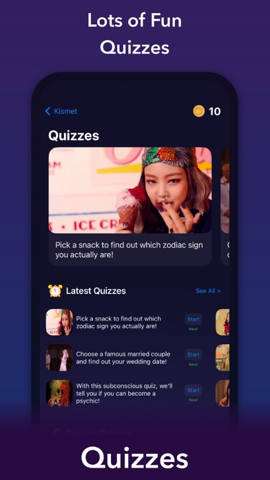 Kismet - Tarot, Astrology iPhone screenshot 6 - Lifestyle app