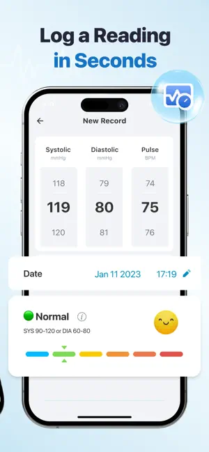PulseWell – BP & Heart iPhone screenshot 2