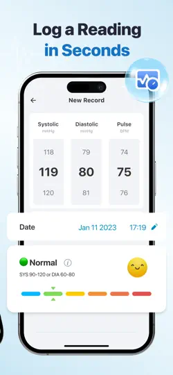 Capture d'écran de PulseWell – BP & Heart sur iPhone 2