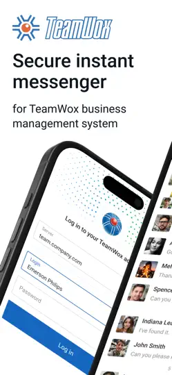 Capture d'écran de TeamWox sur iPhone 1