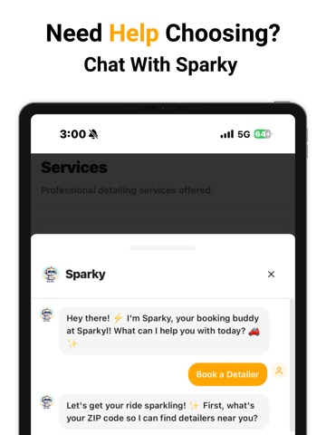 Sparkyl iPad screenshot