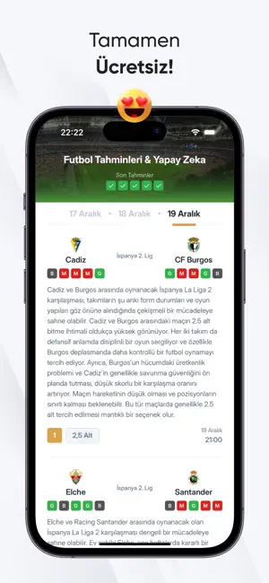 Futbol Tahminleri & Yapay Zeka screenshot 4