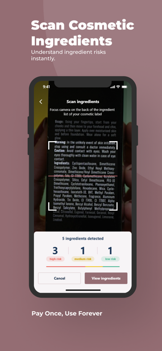 Ingredients Scanner Pro Screenshot 1 of 6