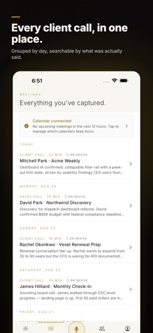 Auris: AI Meeting Notes Screenshot 4 of 5