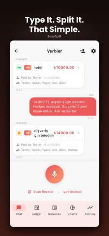EasySplit: AI expense sharing screenshot