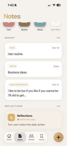 Midad: Notebook & Journal iPhone screenshot