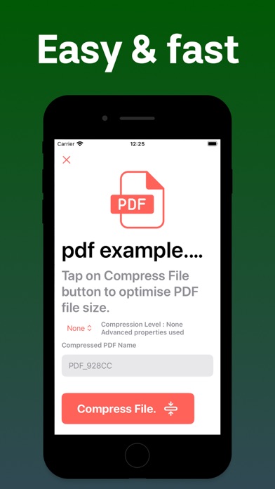 Compress PDF reduce pdf size Screenshot