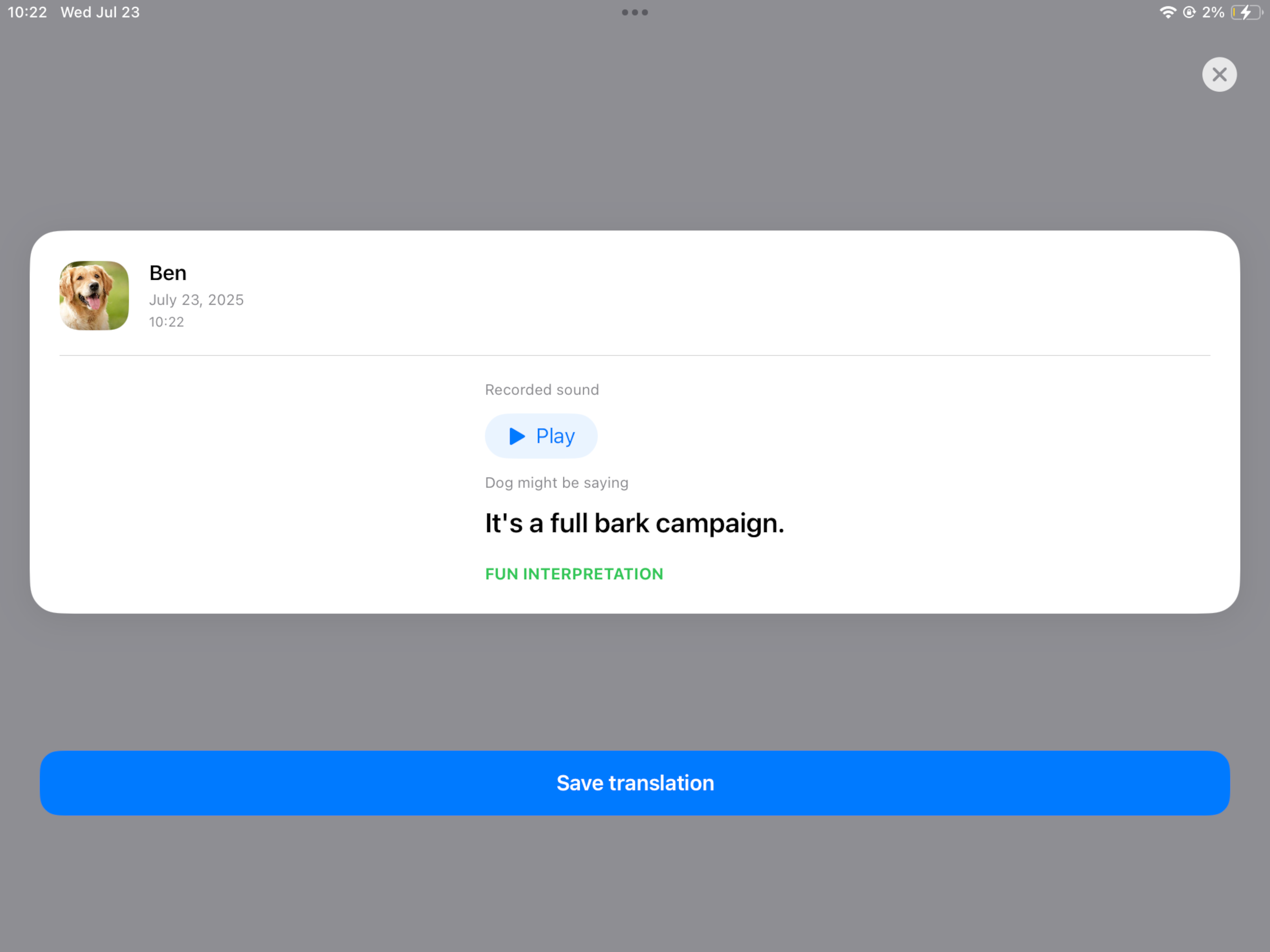 Human to Dog Translator - Fun screenshot 7