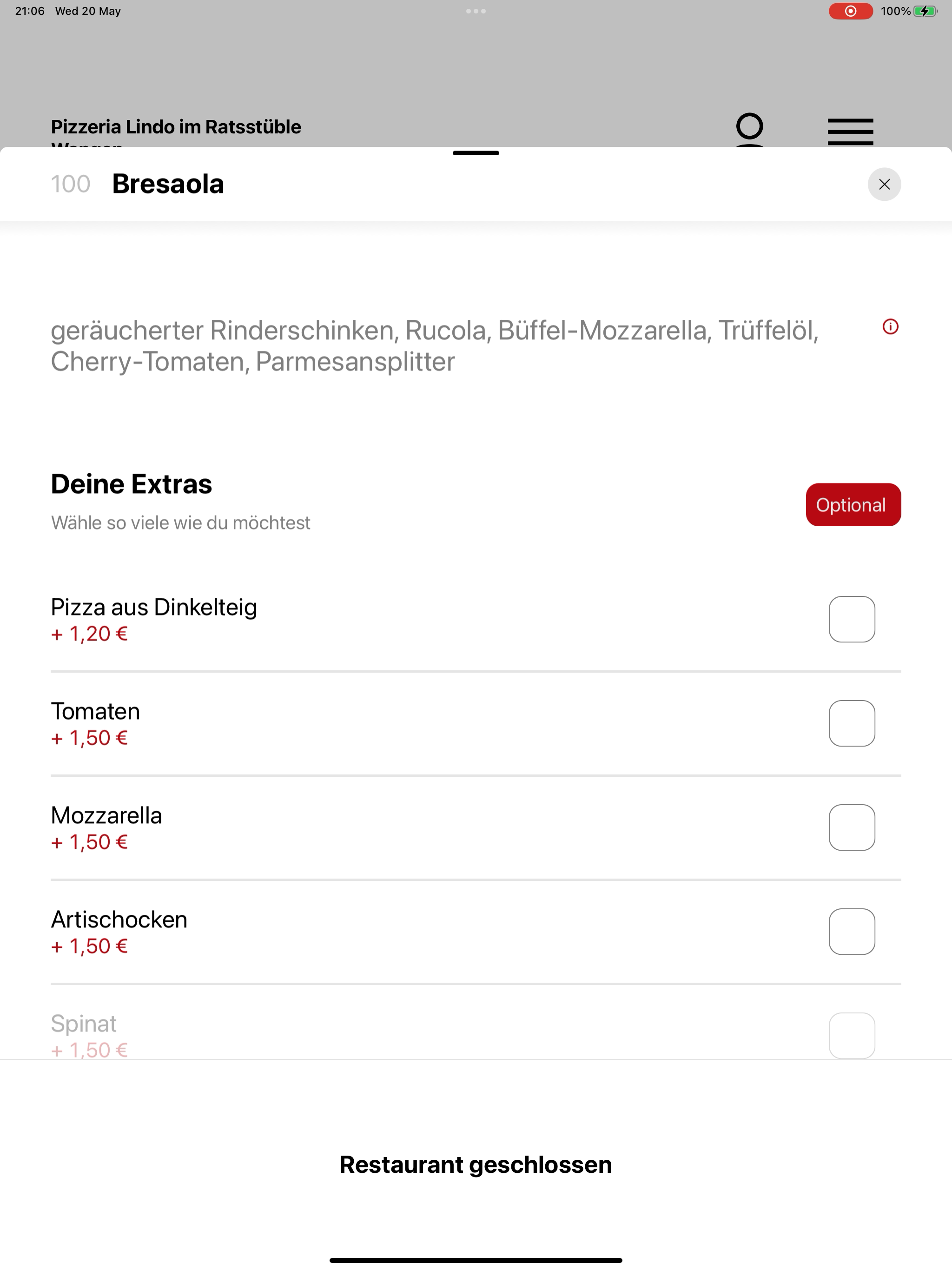 Pizzeria Lindo im Ratsstüble screenshot 8