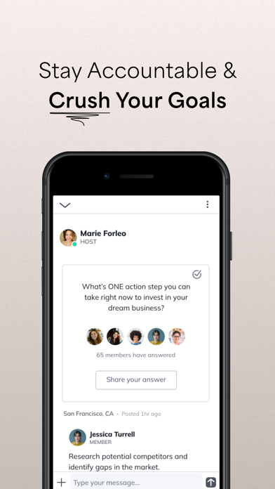 Marie Forleo iPhone screenshot 3 - Business app