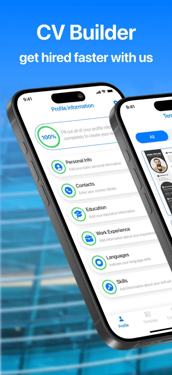 Screenshot #1 pour CV Designer Maker: PDF Creator