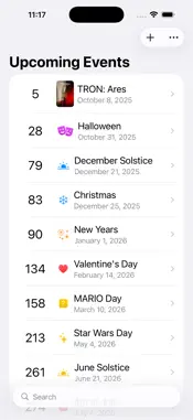 Countdowns+ screenshot 1