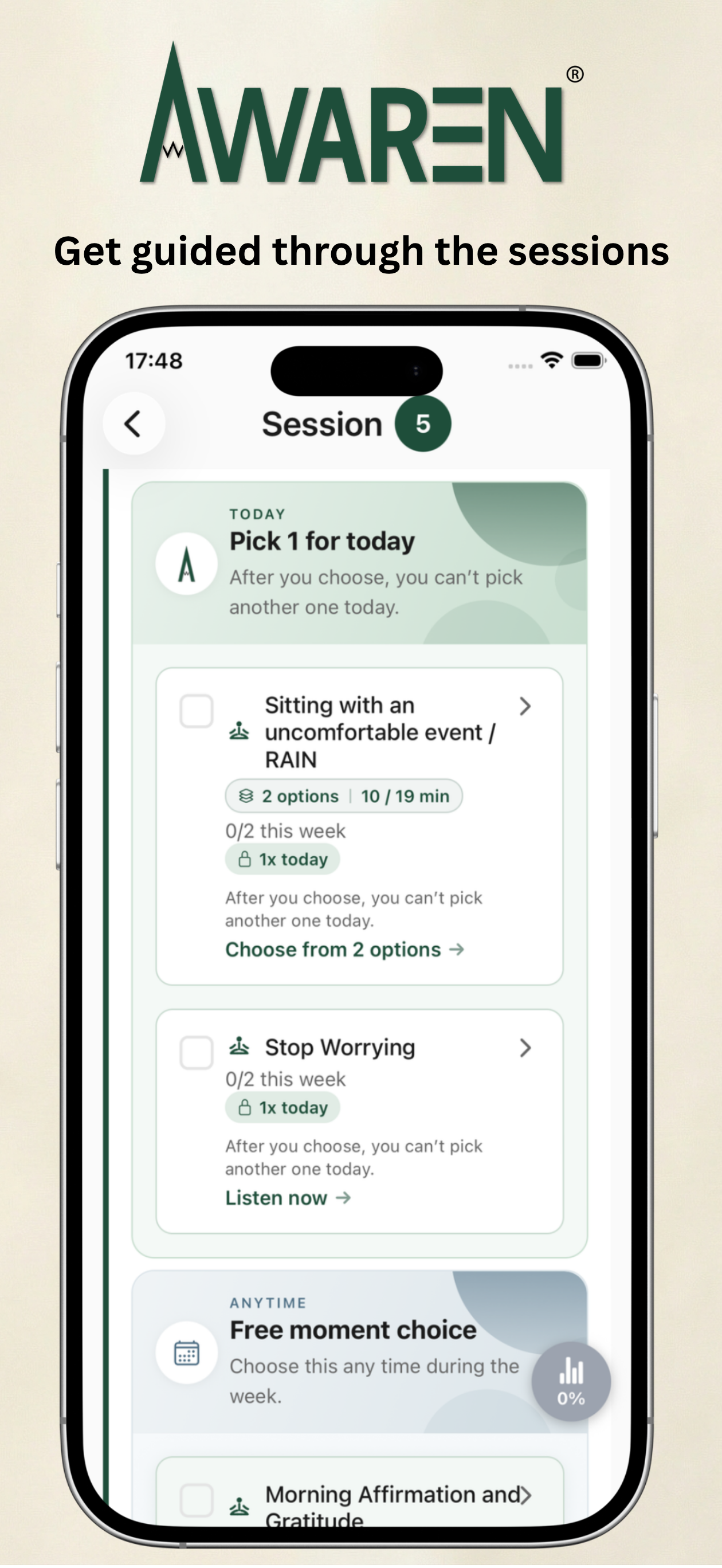 Awaren: Mindfulness MBSR screenshot 6