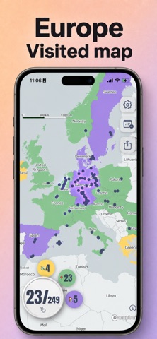 World Map: Visited Countries Screenshot 1 of 5