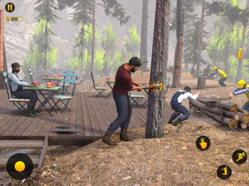 Lumberjack Hustle Logging Sim iPad screenshot