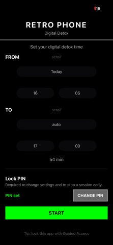 RetroPhone — Focus & Block screenshot