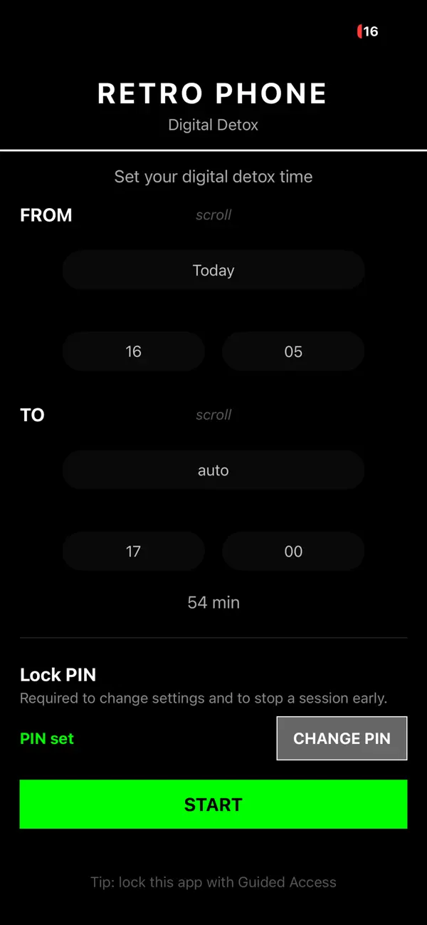 Screenshot #1 pour RetroPhone — Focus & Block
