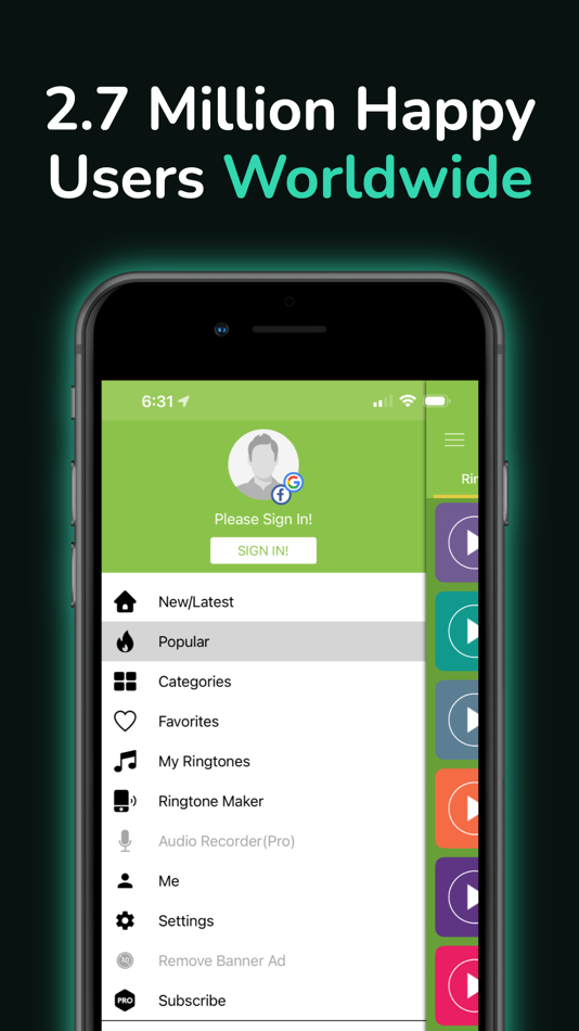 #2. Garage Ringtones Maker & Music (iOS) Przez: BEST RINGTONES APPS INC.