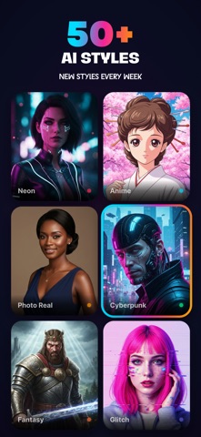 NeonGlow AI Art Generator screenshot