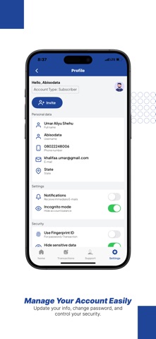 Abisodata screenshot