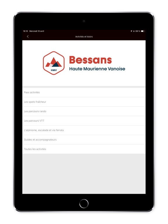 Bessans iPad screenshot 4 - Sports app