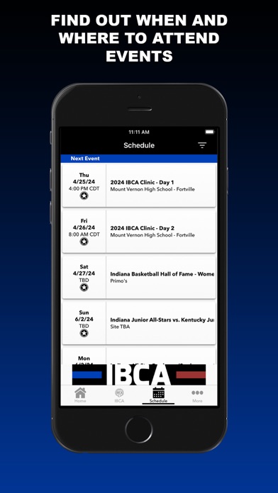 IN Basketball Coaches Assoc Screenshot