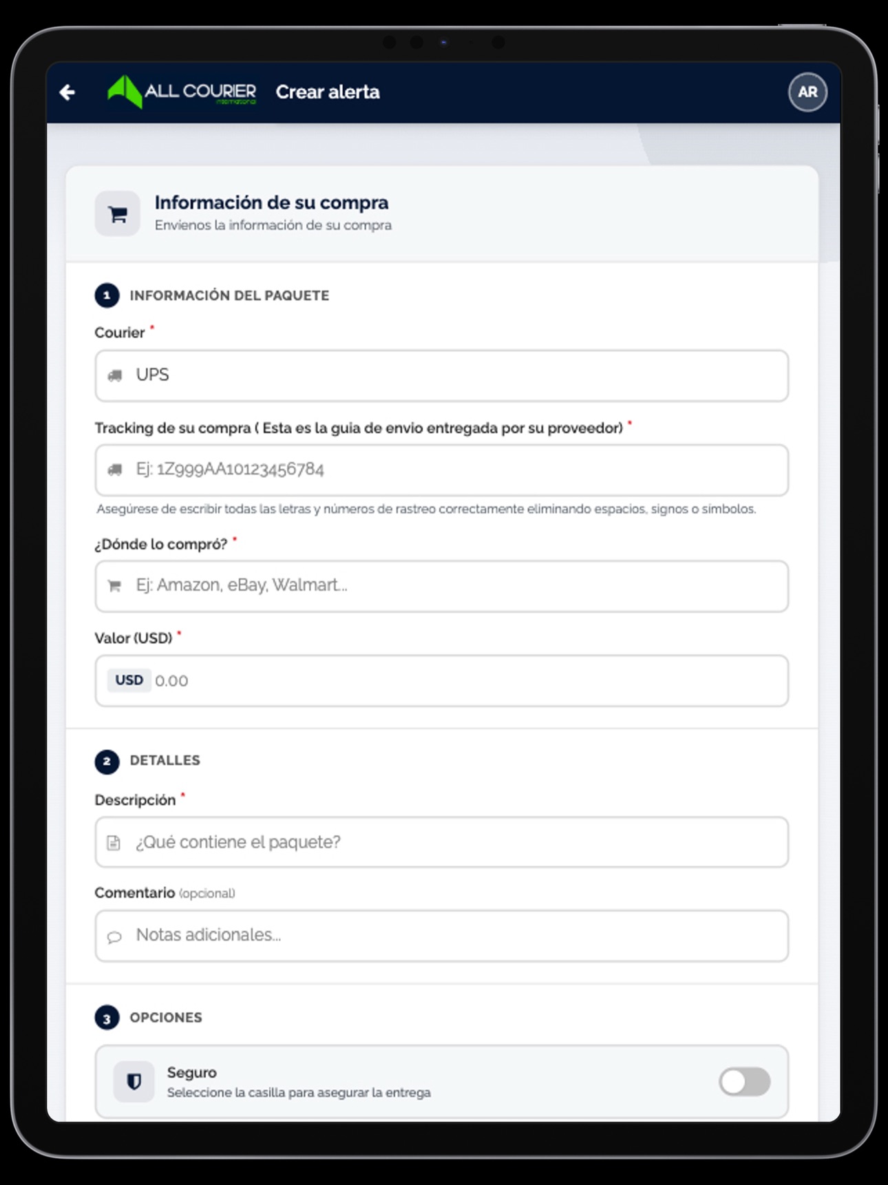 Screenshot 10 of AllCourier