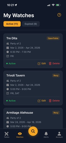 TableWatch screenshot