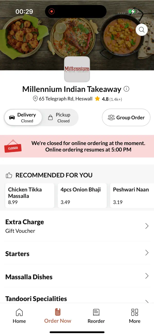 Screenshot #2 pour Millennium Indian Takeaway.