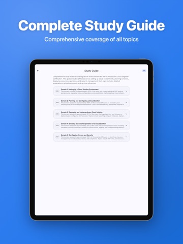 Cloud Engineer Assoc Prep iPad screenshot