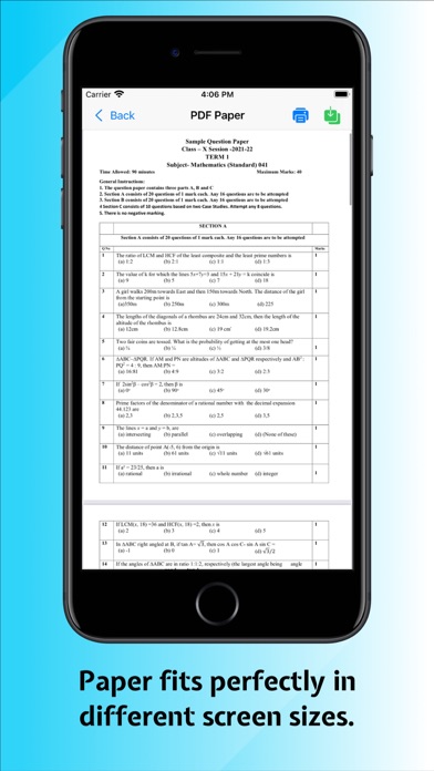 A+Papers: CBSE Past Papers Screenshot